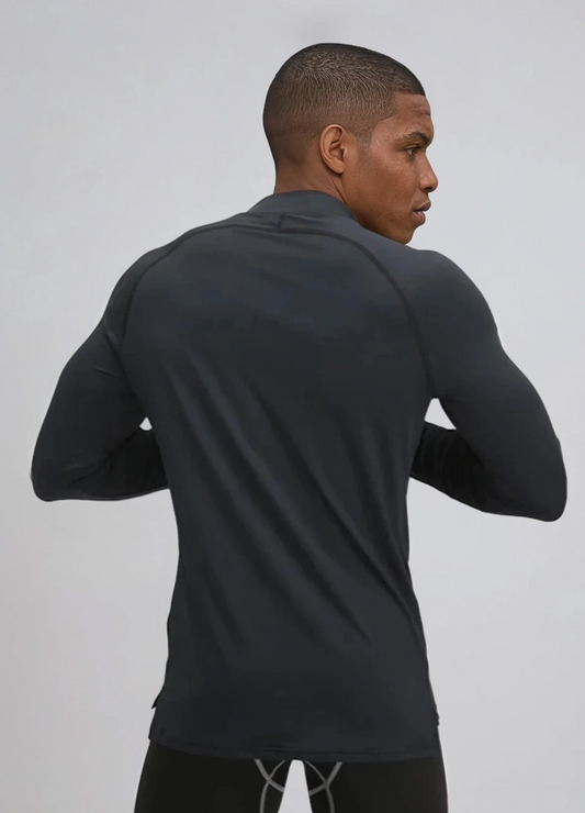 Mind Above Body™ Performance Quarter-Zip Top – Black (Pre Order)