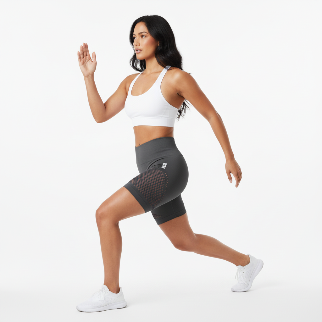Mind Above Body™ Sculpt Mesh Seamless Shorts – Grey (Pre-Order Now)